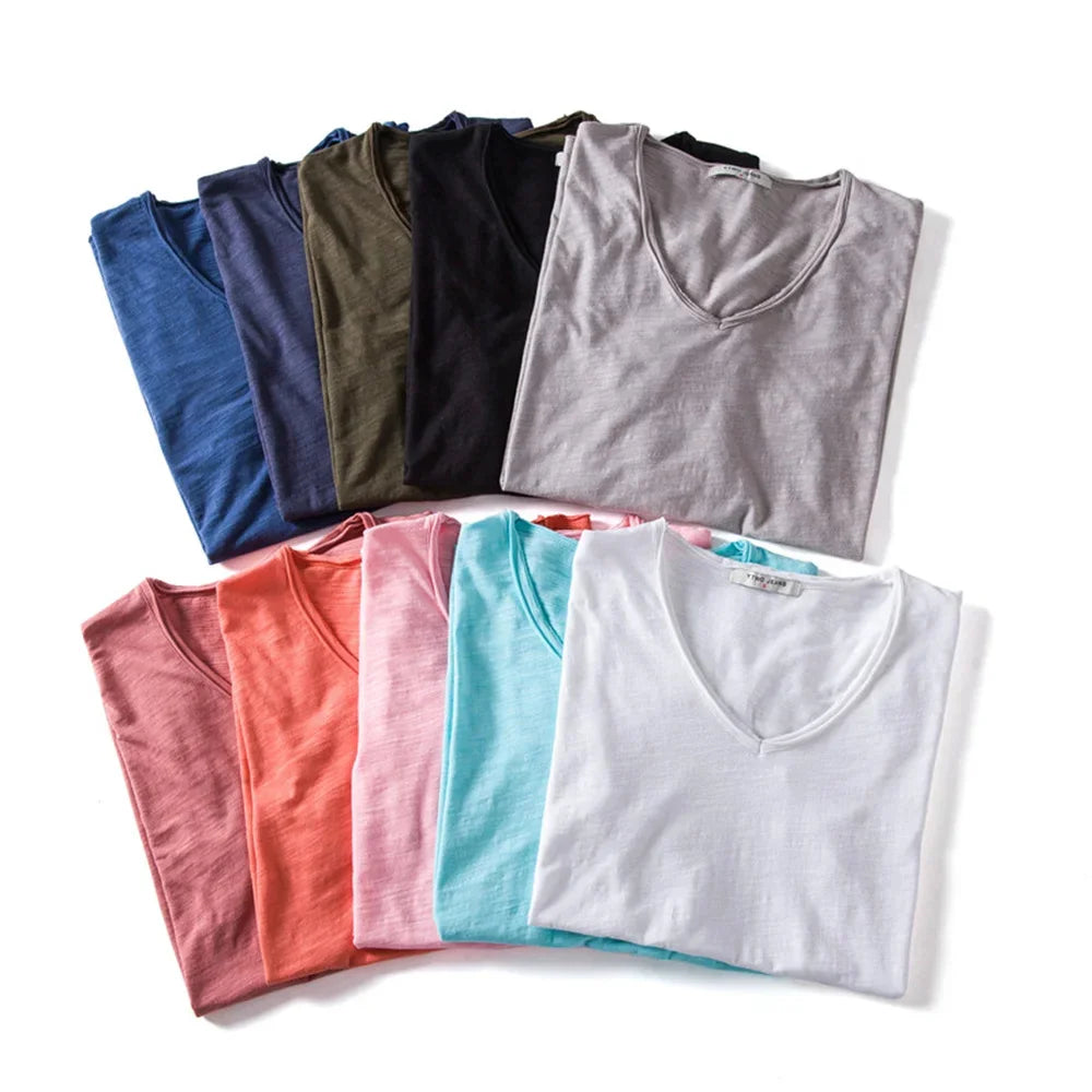 Men's Premium Slim V-Neck T-Shirt
